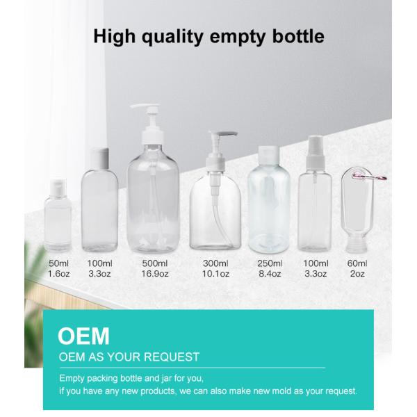 Commercial Small Sanitizer Bottles / Easy Use Empty Sanitizer Bottles