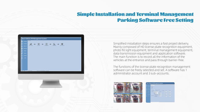 LPR Parking Dispenser With HD Camera And LED Screen For ANPR LPR ALPR System