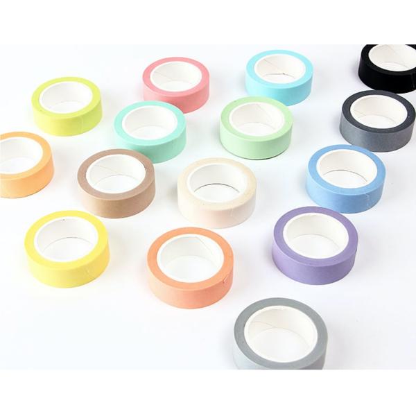 Custom printed decorative colorful washi masking tape, simple color washi tape