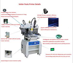 Quality led solder paste printer,smt solder paste printer for sale