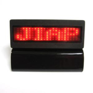 China Rechargable LED message Badge 7*21 dots name tag wholesale