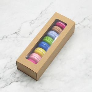 China Brown Kraft Paper Macarons Cookies Gift Box Packaging on sale