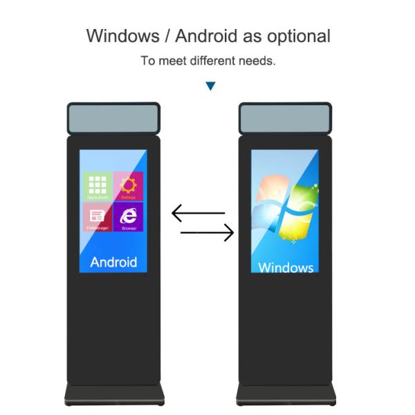 LCD 32 Inch Floor Standing Digital Signage Display Acrylic Sign