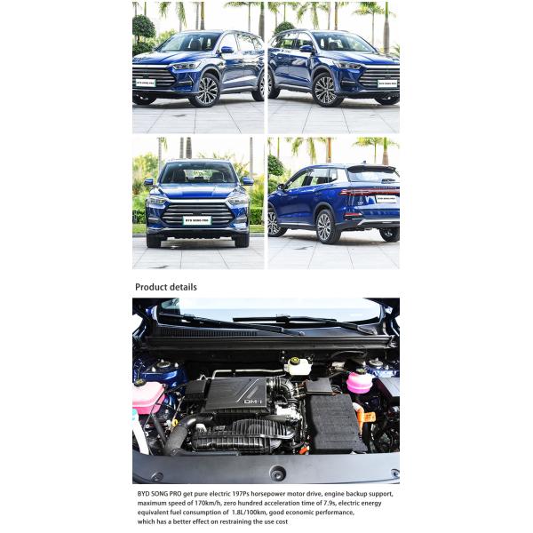 New Energy Vehicles EV BYD Song Pro Electric Car SUV Hybrid DM-I