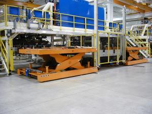 China Electric Material Transfer Carts Automated Guided Carts 15000kg Visual navigation on sale