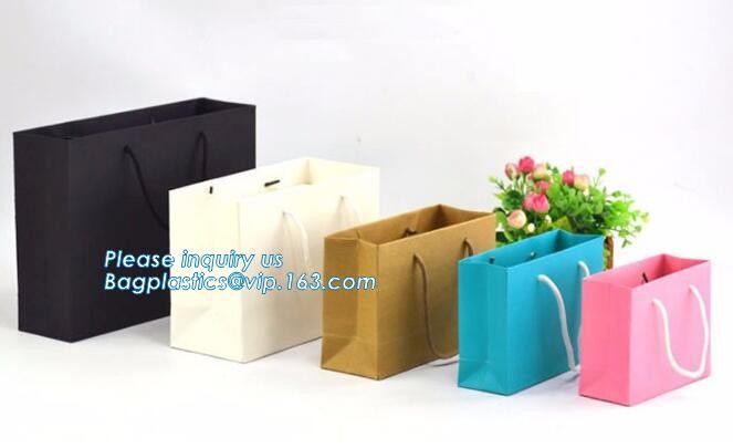 Customized Cut Printed Coated Paper Shopping Bag with Matt Lamination,rope handle custom logo printed white paper bag