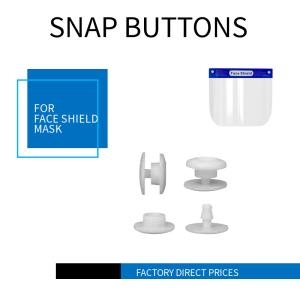 China 10mm Plastic Snap Button For Protection Face Shield Two Parts One Time Using wholesale