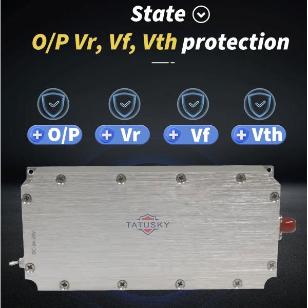 Portable RF Power Amplifier Module with RS485 Communication for anti UAV 433mhz 428-438MHZ 50W