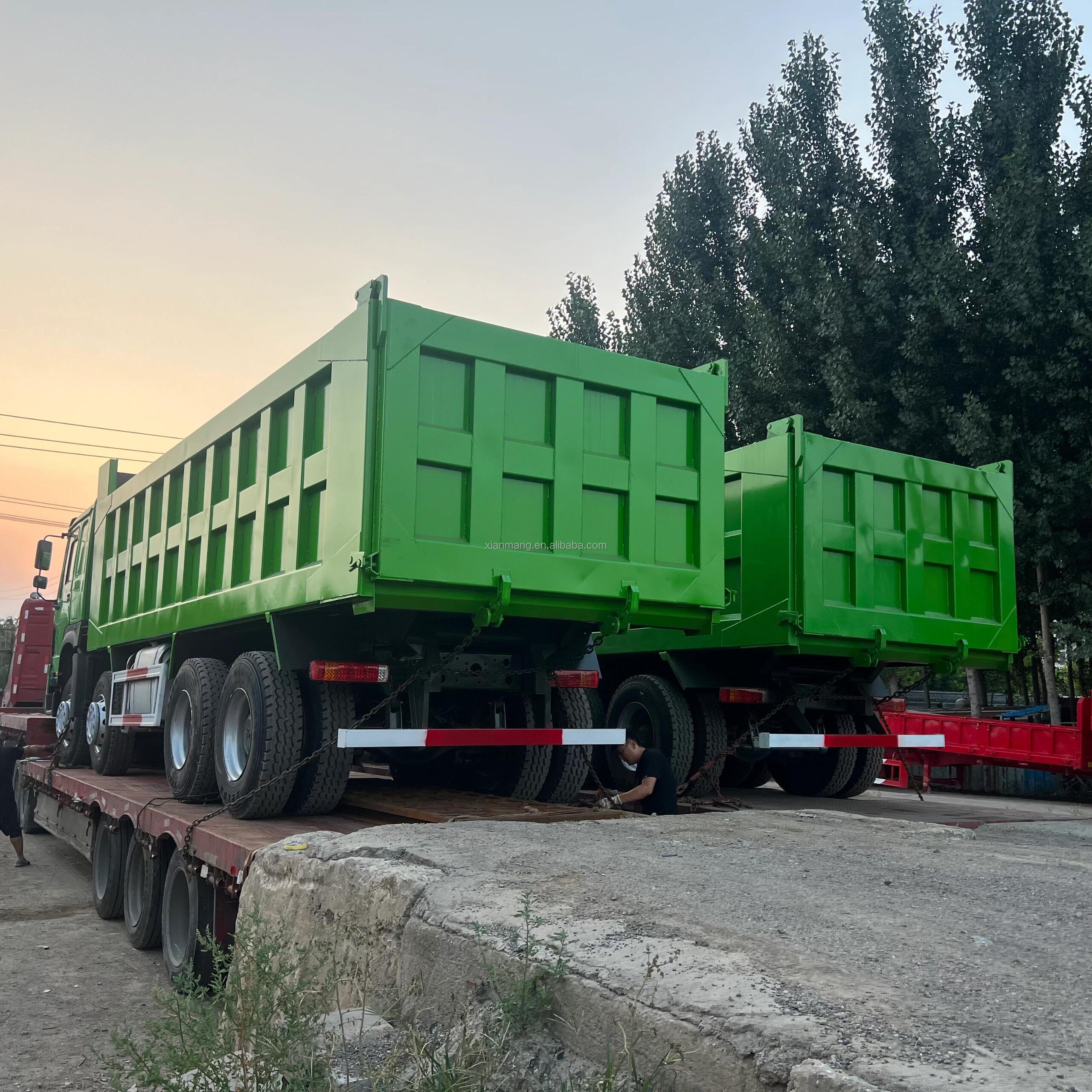 30 Ton 10 Wheeler Sinotruk Howo Volquetes 6x4 Used Dump Truck Engine Capacity 8L 375