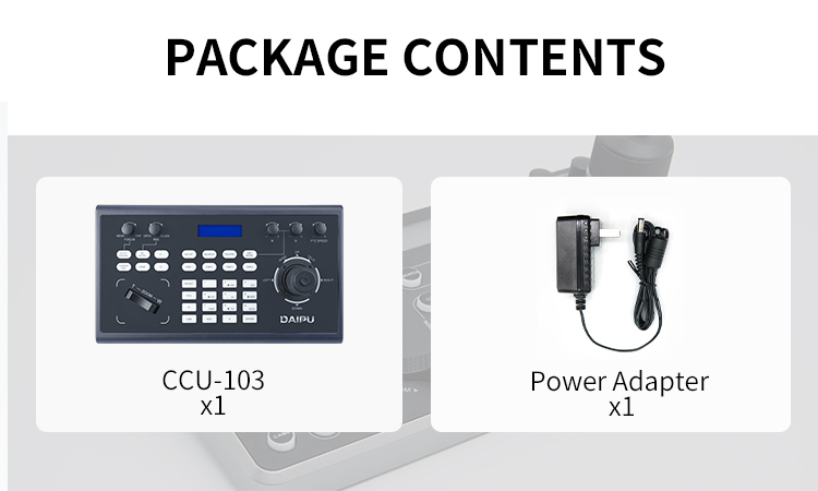 Function IP PTZ Camera Control DAIPU 4D Joystick for Conference Live HD-MI USB Controller