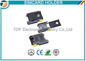 China High Temperature SMT Sim Card Connectors For Micro Sim Cellular Phones on sale