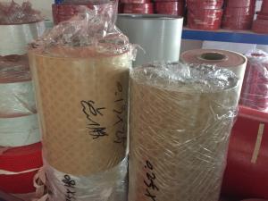 China Tensile Strength Polyester Lamination Film , 0.18mm Polyester Fiber Roll For Transformer wholesale