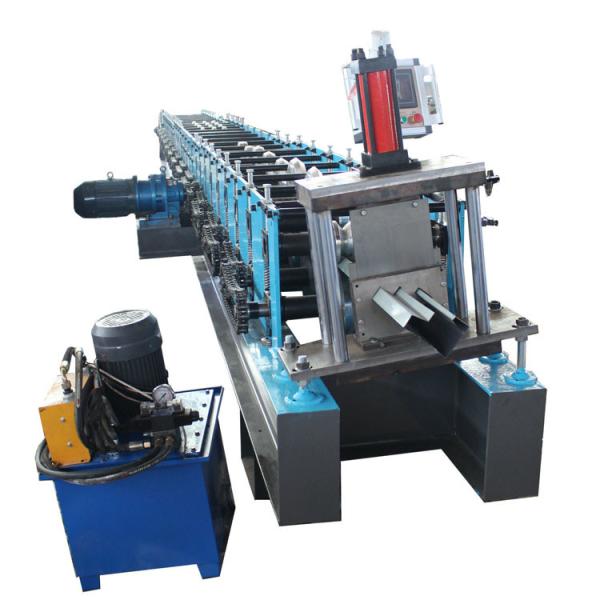 PLC Controlled Roof Gutter Machine Rain Collecting Gutter Making Machine For Customizable