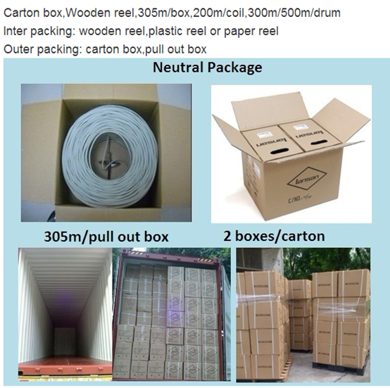 1/0.50mm Condutor Cat5e Lan Cable LSZH PVC 24Awg Utp SFTP