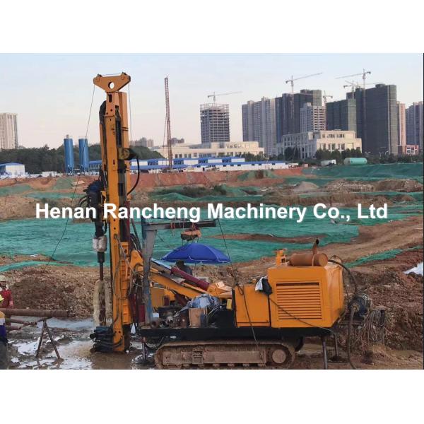 Hydraulic Crawler Engineering Drilling Rig 200m Borehole Depth 125KW Engine Power