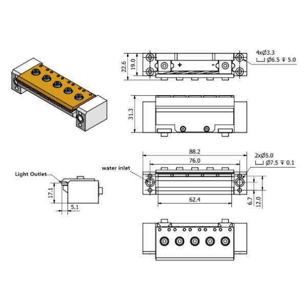 Standard 808nm DPSS Laser Diode Industrial High Power Laser Diode