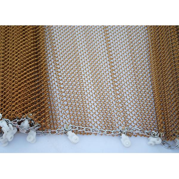 Sgs Customized Aluminum Alloy Metal Coil Drapery For Mesh Curtain