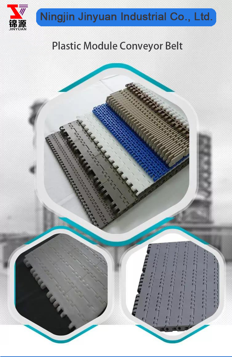 Tear-Resistant Rubber Top Anti Skid Inclined Conveyor Belting Ze83 Plastic Modular Belt