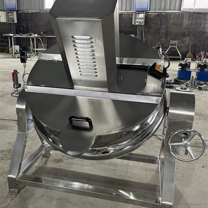 Large Capacity Cooking Pot Automatic Vegetable Cooking Mixer Industrial Meat Cooking Kettle with Factory Price