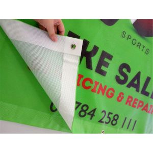 China outdoor mesh fence banners with hem edge and grommets wholesale