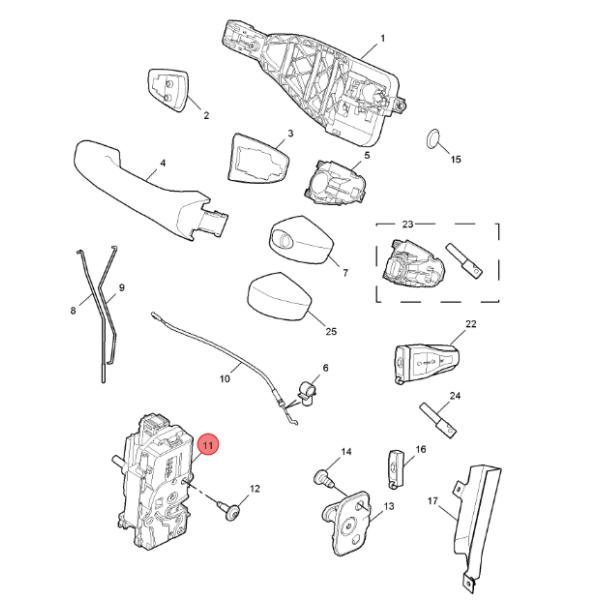 Left Front Car Door Lock Actuator Auto Lock For MG6/Roewe550 10013911 OE NO. Superior