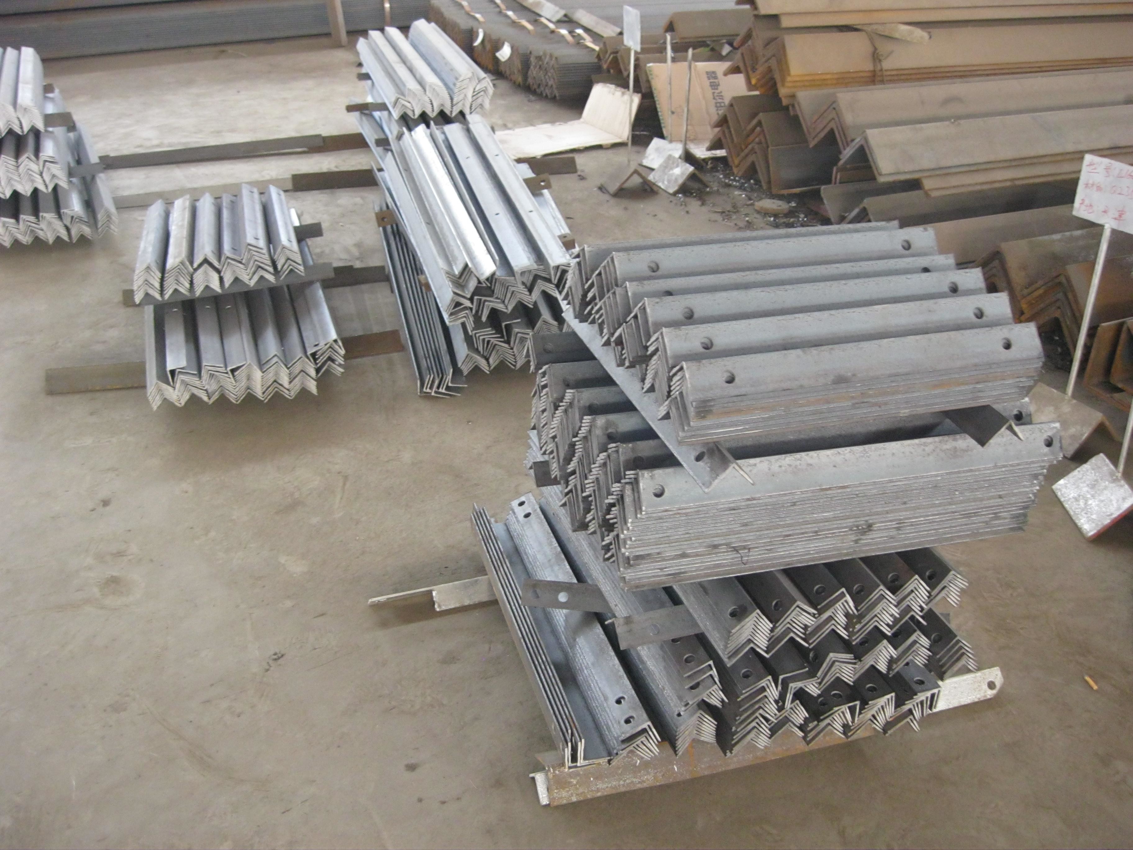 High Speed CNC Angle Punching Marking Cutting Machine , CNC Angle Drilling Machine Line