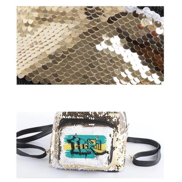 Stylish Shiny Sublimation Sequin Backpack With Rabbit Ear For Sublimation Printing