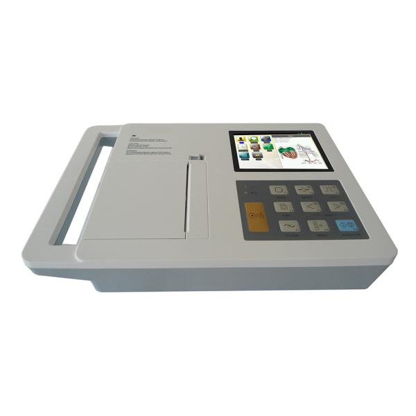 Quality Portable Digital Touch Screen Electrocardiograph ECG Machine 6 Channel 12 Leads for sale