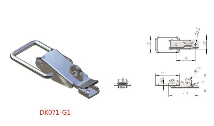 Rustproof SS201 SS316 Stainless Steel Over Centre Latch Without Hook