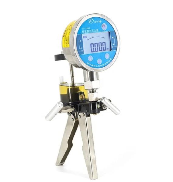 Quality 25Mpa Handheld Hydraulic Pump Calibration Digital Pressure Gauge Calibrator for sale