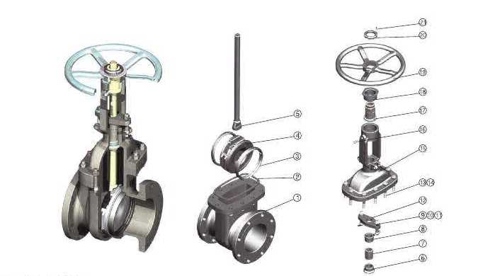 Cast Steel Gate Valve Sketch
