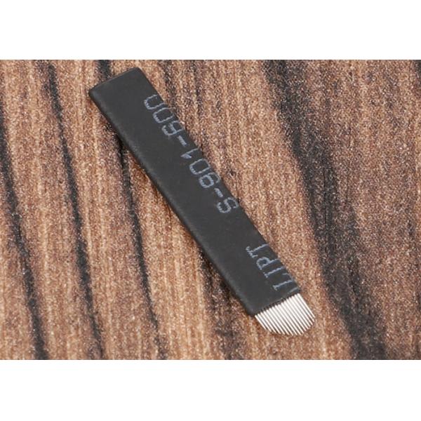 Lushcolor 16 Pins V Shape Black Microbalding Needle For Eyebrow Tattoo