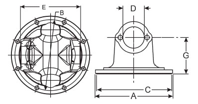 High quality Spicer 6-2-1159 DriveShaft Flange Yoke 1710 Series U-Joint kits 5-280X,5-675X