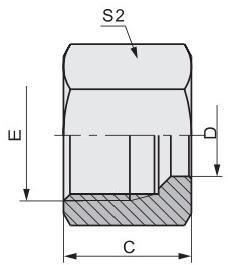 OEM Retaining Nuts Nl/Ns with Male Connection and Hexagon Head Type Design