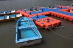 Modular floating pontoon dock system