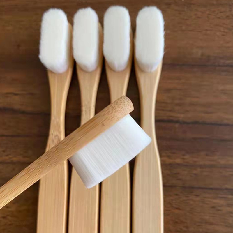 Adult Natural Dupont Bristle Charcoal Bamboo Toothbrush For Travel
