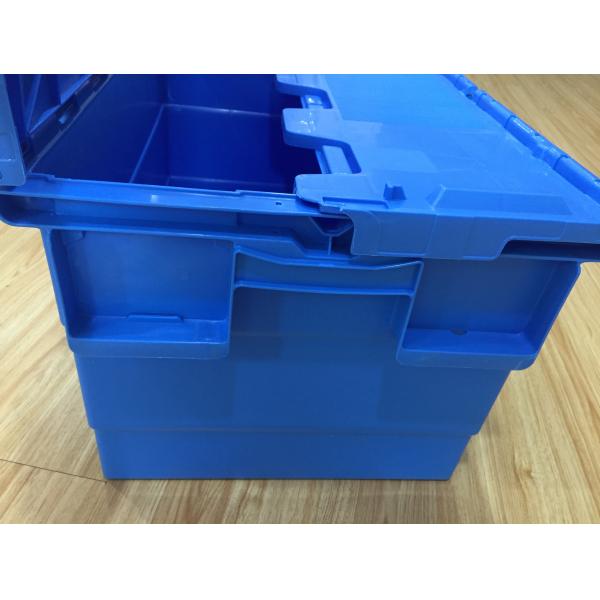 Eco Friendly Square Plastic Crates Reinforced Durable High Load Capacity