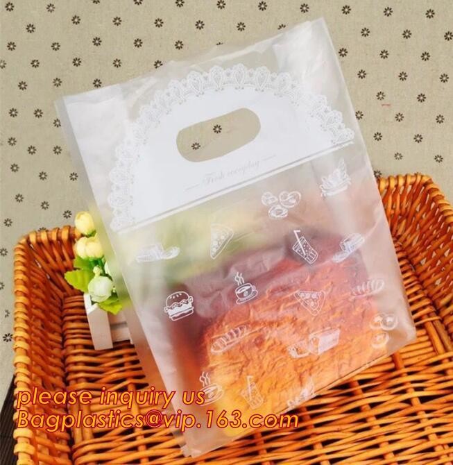 Promotional customized high quality soft loop plastic cloth bag,manufacturer custom soft loop handle polyethylene PE pla