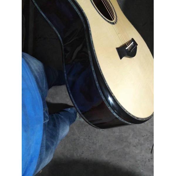 AAAA dreadnought body customize guitar cut-away AAAA all solid single cut armrest acoustic electric guitar