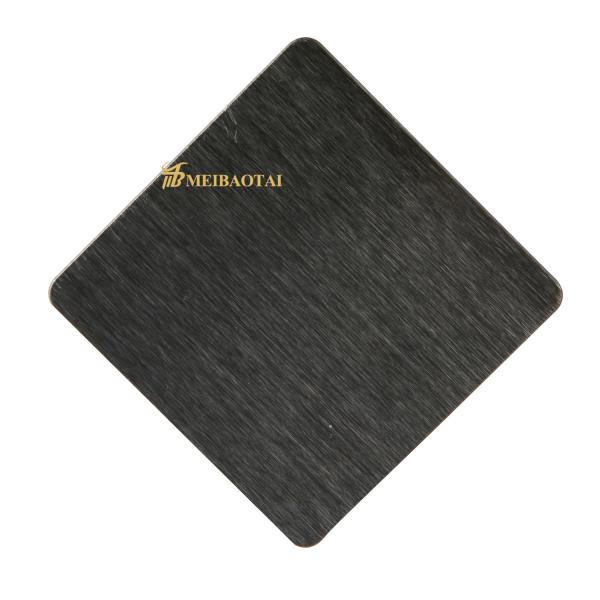 SS304 201 Black Rose Gold Sandblast Stainless Steel Color Plate 1219x2438mm