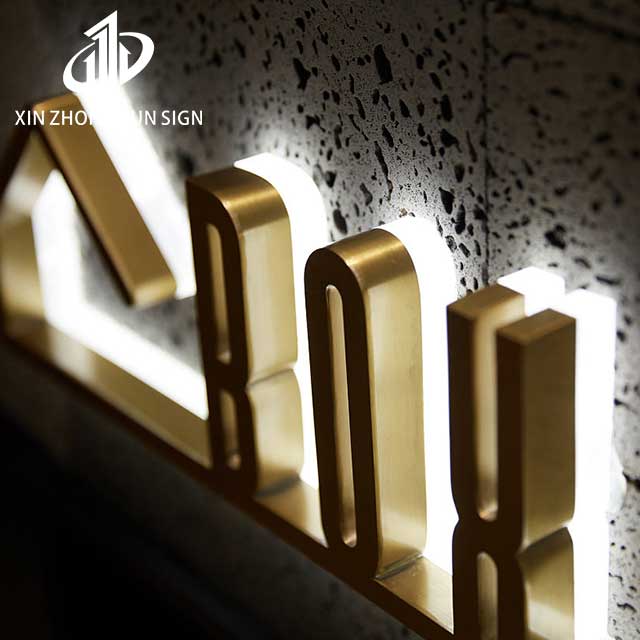 Custom design led store sign 3d Letter store sign Back Light building Custom store outdoor sign