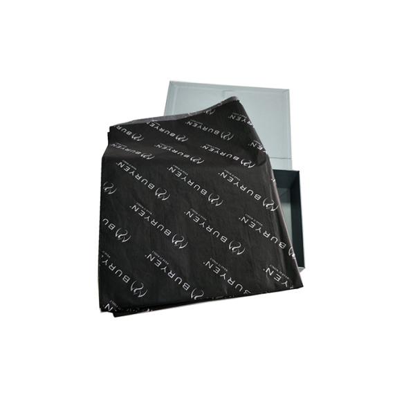 Black Bulk Tissue Paper ,Convenient Flower Wrapping Paper With Logo Printed