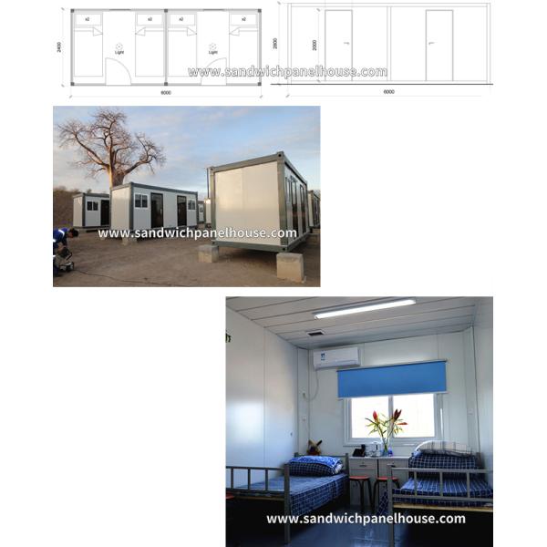 Durable Portable Living Containers Dormitory Convenient Transportation Overall Migration
