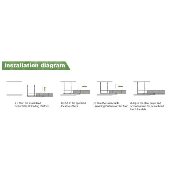 Cantilever Crane Loading Platform Max. Load Capacity 5 Ton Width 2.2m - 4.2m