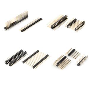 China Pitch 1.27mm 2.0mm 2.54mm Male Angle Pin Header PCB SMT Connector Single Dual Triple Row Customized wholesale