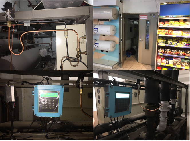 Fixed ultrasonic flowmeter