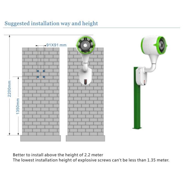 Portable Outdoor Misting Fan , Wall Mounted Misting Fan Environmental Friendly