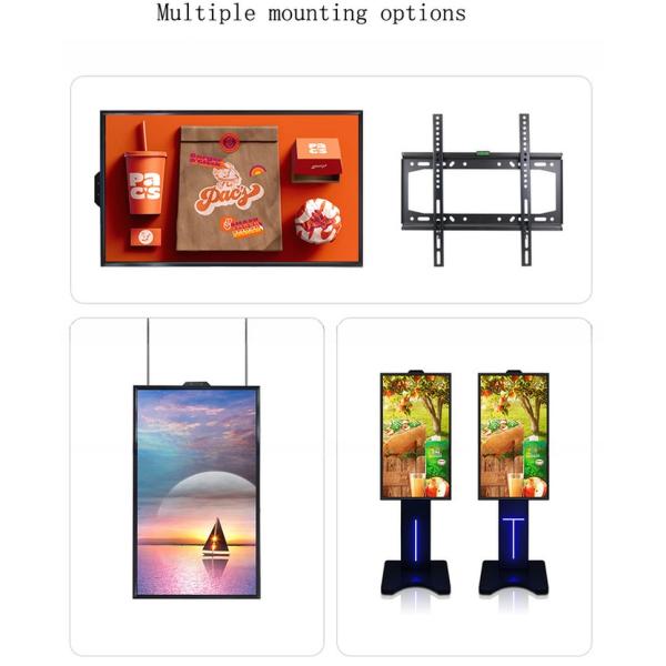32" 43" Inch 2500-3000 Nit High Brightness LCD LED Advertising monitor Digital Signage video display with photo sensor