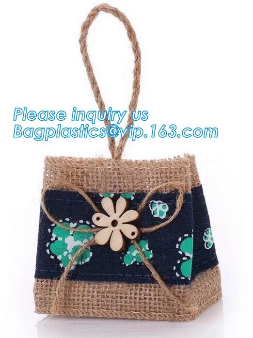 JUTE STORAGE BASKET WITH COTTON ROPE HANDLES,Burlap fabric jute toy storage basket for home storage organization bagease