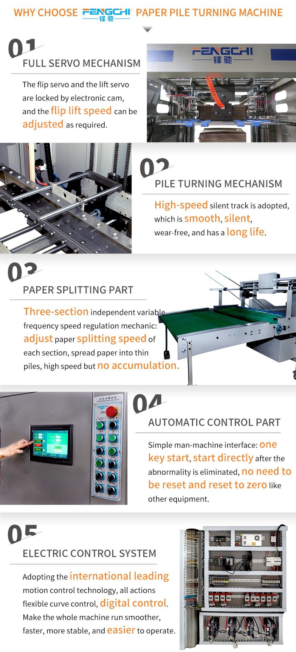 Long Life Paperboard Auto Aligning Lifting Machine One Key Start Paper Pile Turner Machinery